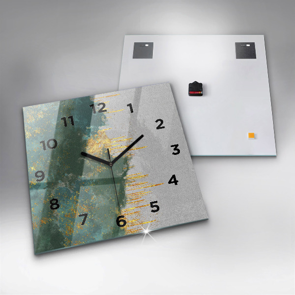 Ceas pătrat de perete din sticlă Model decorativ