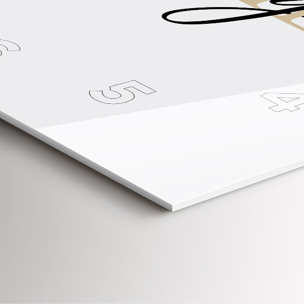 Ceas pătrat de perete din sticlă Inscripția familiei