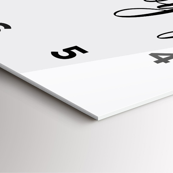 Ceas pătrat de perete din sticlă Bon voyage inscripție