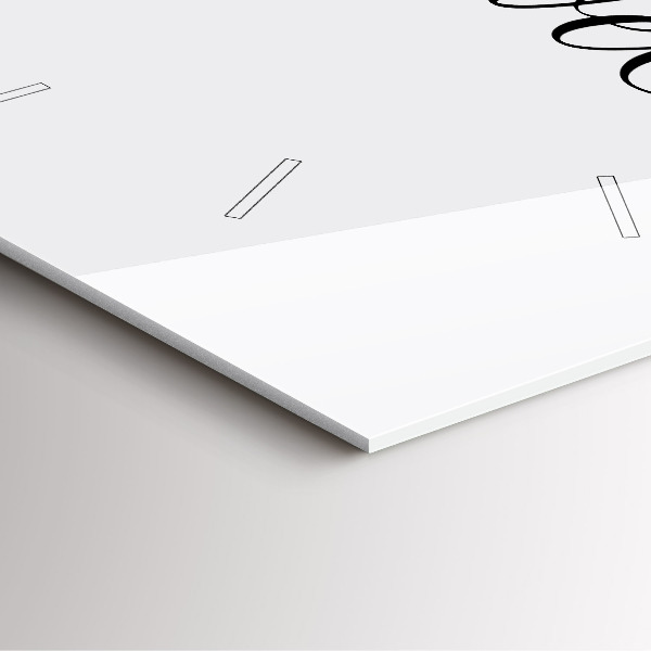 Ceas pătrat de perete din sticlă Inscripție de călătorie