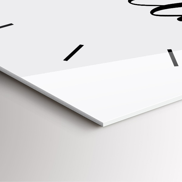 Ceas pătrat de perete din sticlă Inscripție de aventură