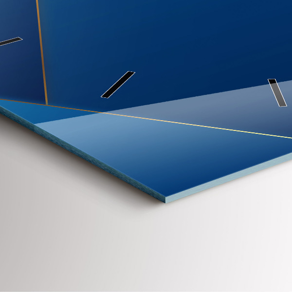 Ceas pătrat de perete din sticlă Abstracția ornamentală