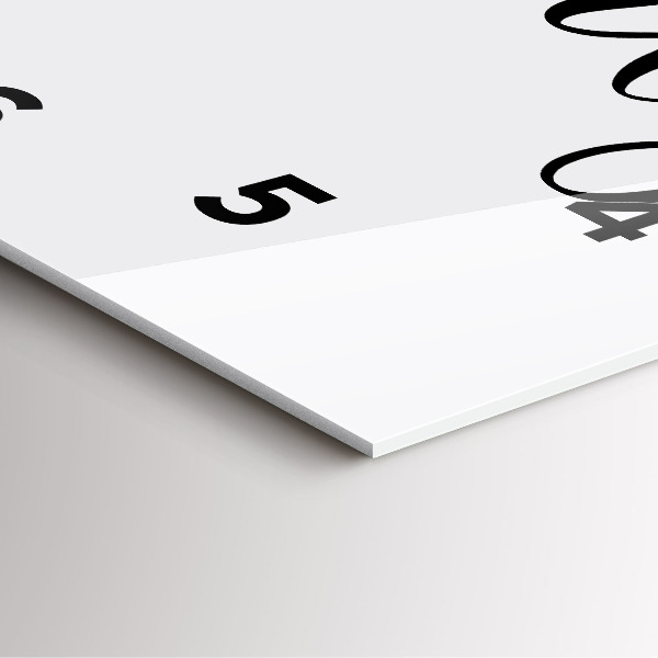 Ceas pătrat de perete din sticlă Inscripție de familie și inimă