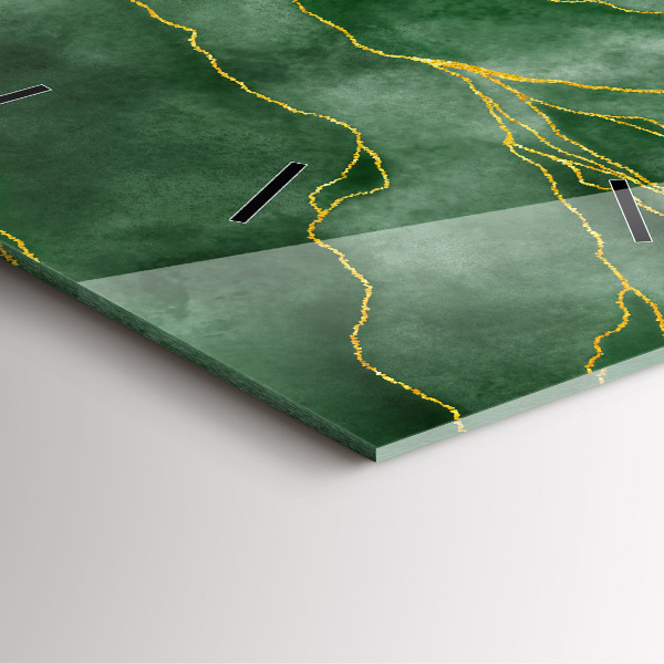 Ceas pătrat de perete din sticlă Lasă abstractia