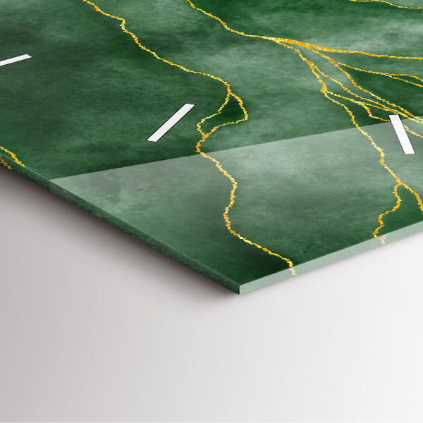 Ceas pătrat de perete din sticlă Lasă abstractia