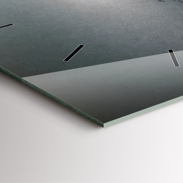 Ceas pătrat de perete din sticlă Un rătăcitor în întuneric