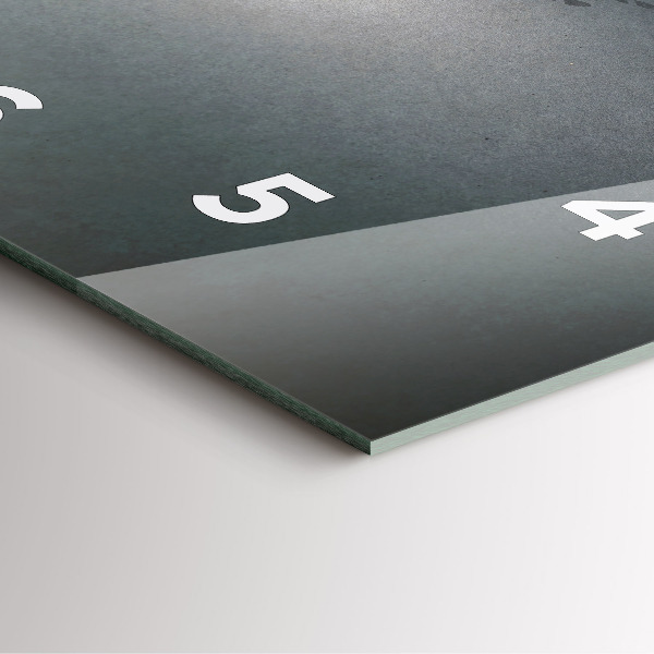 Ceas pătrat de perete din sticlă Un rătăcitor în întuneric