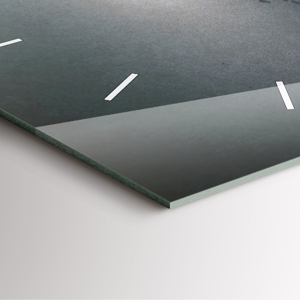 Ceas pătrat de perete din sticlă Un rătăcitor în întuneric