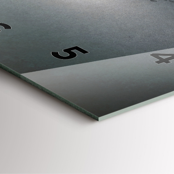 Ceas pătrat de perete din sticlă Un rătăcitor în întuneric