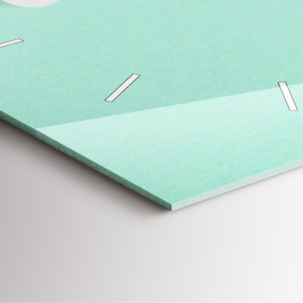 Ceas pătrat de perete din sticlă Flori înflorite de măr