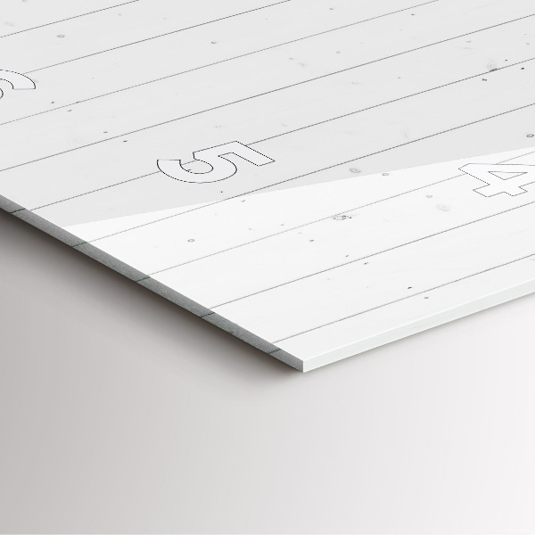 Ceas pătrat de perete din sticlă Model de panouri din lemn