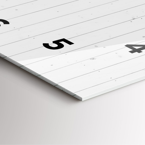 Ceas pătrat de perete din sticlă Model de panouri din lemn