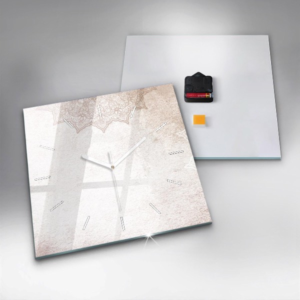Ceas pătrat de perete din sticlă Model decorativ