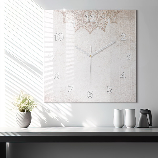 Ceas pătrat de perete din sticlă Model decorativ