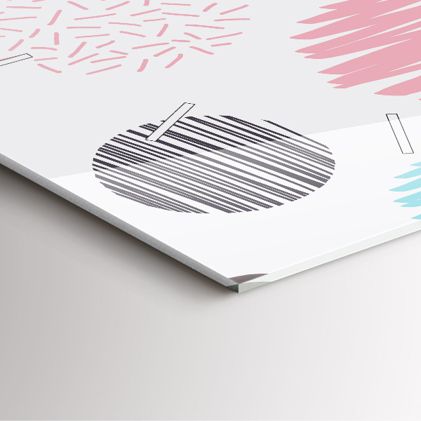 Ceas pătrat de perete din sticlă Model geometric