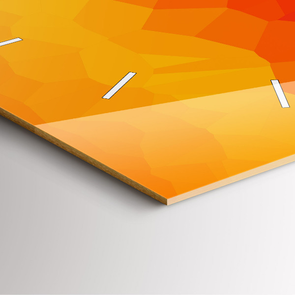 Ceas pătrat de perete din sticlă Abstracție colorată