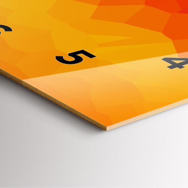 Ceas pătrat de perete din sticlă Abstracție colorată