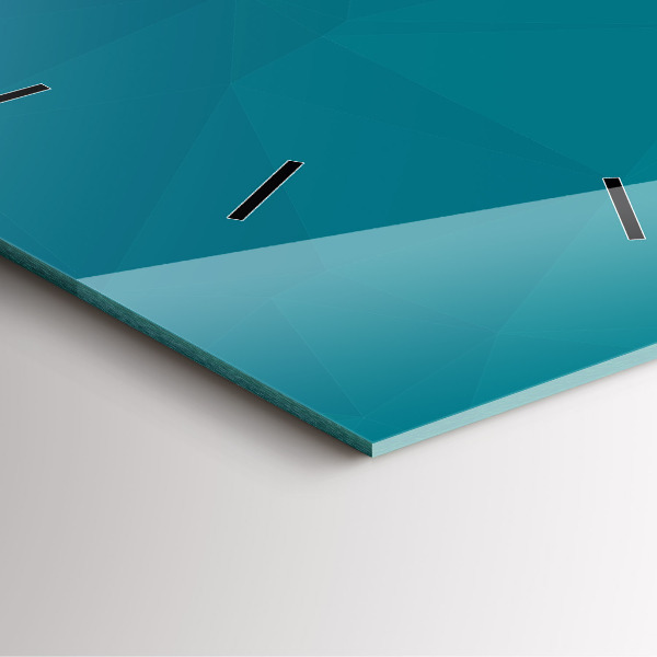 Ceas pătrat de perete din sticlă Abstracția nautică