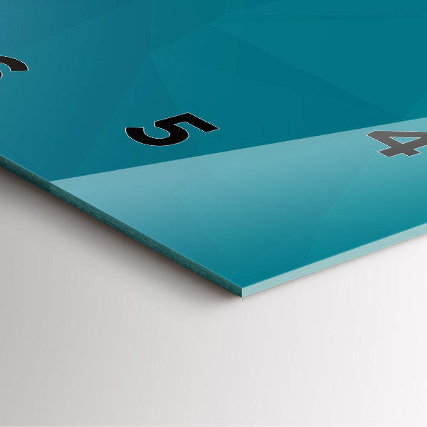 Ceas pătrat de perete din sticlă Abstracția nautică