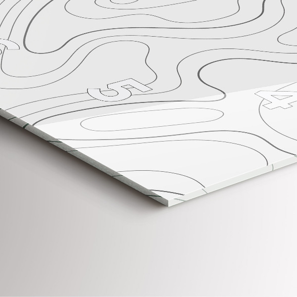 Ceas pătrat de perete din sticlă Pete de abstracție