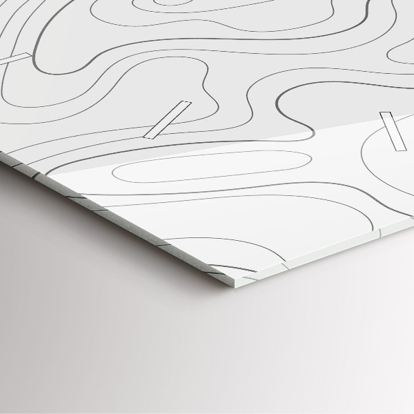 Ceas pătrat de perete din sticlă Pete de abstracție