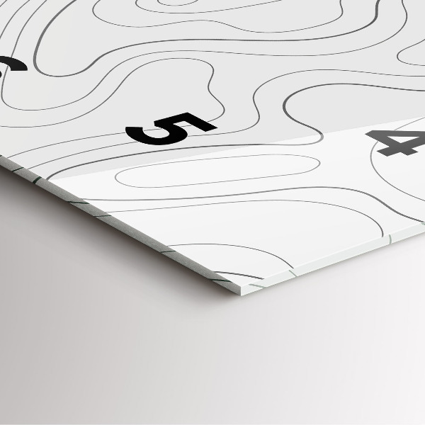 Ceas pătrat de perete din sticlă Pete de abstracție