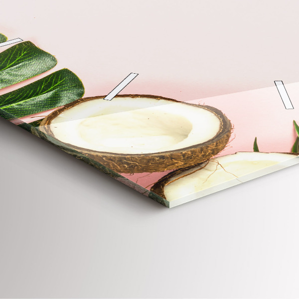 Ceas pătrat de perete din sticlă Dispoziție de vară