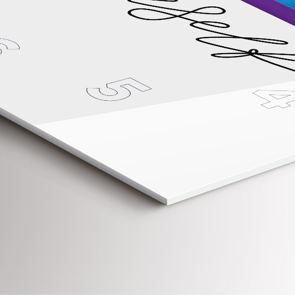 Ceas pătrat de perete din sticlă Inscripția Fii tu însuți