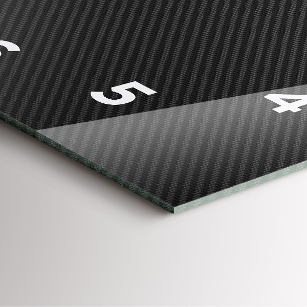 Ceas pătrat de perete din sticlă Abstracție întunecată