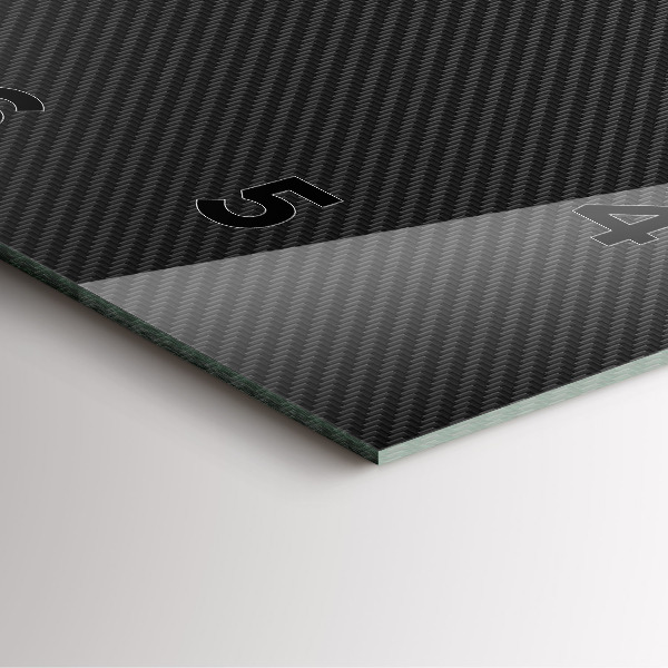 Ceas pătrat de perete din sticlă Abstracție întunecată