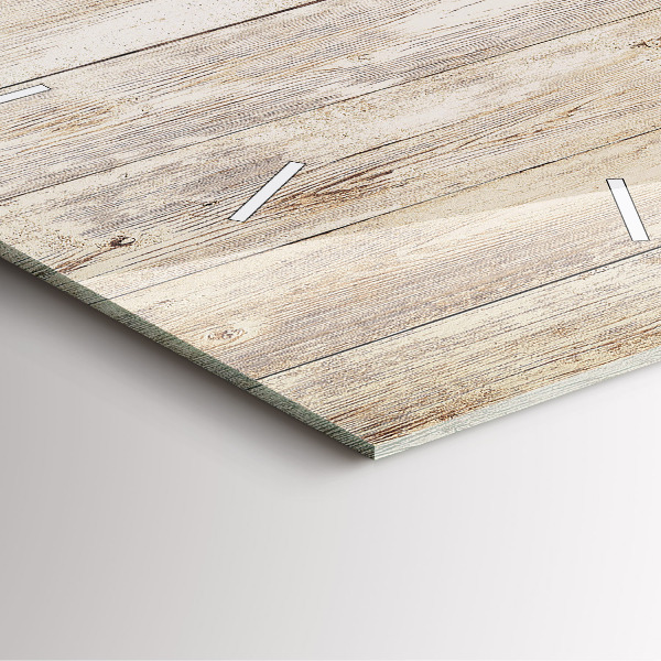 Ceas pătrat de perete din sticlă Panouri din lemn