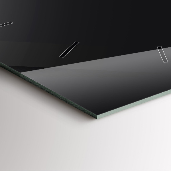 Ceas pătrat de perete din sticlă Model de perete întunecat