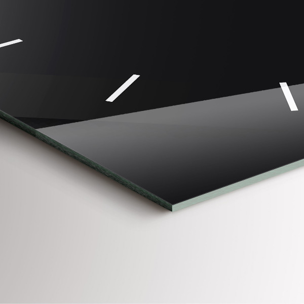 Ceas pătrat de perete din sticlă Model de perete întunecat