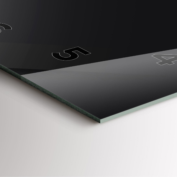 Ceas pătrat de perete din sticlă Model de perete întunecat