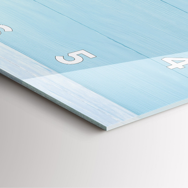 Ceas pătrat de perete din sticlă Tabla pentru copii