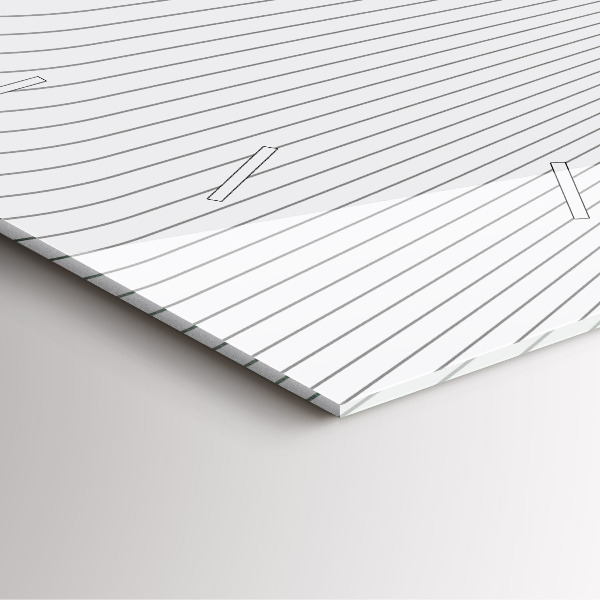 Ceas pătrat de perete din sticlă Linii abstracte