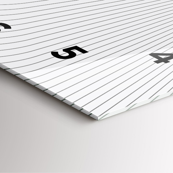 Ceas pătrat de perete din sticlă Linii abstracte