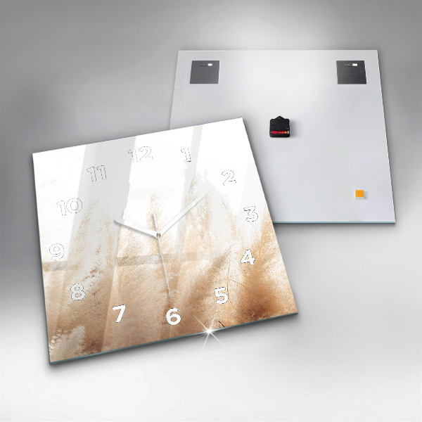 Ceas pătrat de perete din sticlă Spice de cereale