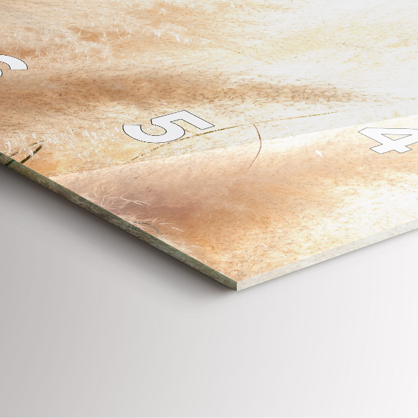 Ceas pătrat de perete din sticlă Spice de cereale