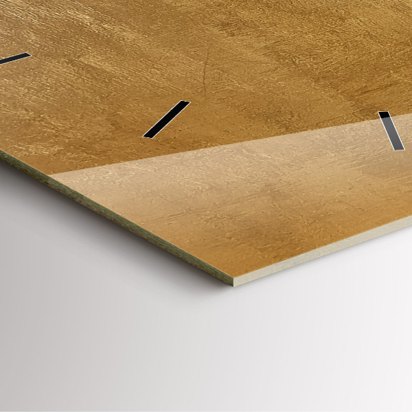 Ceas pătrat de perete din sticlă Panza decorativa