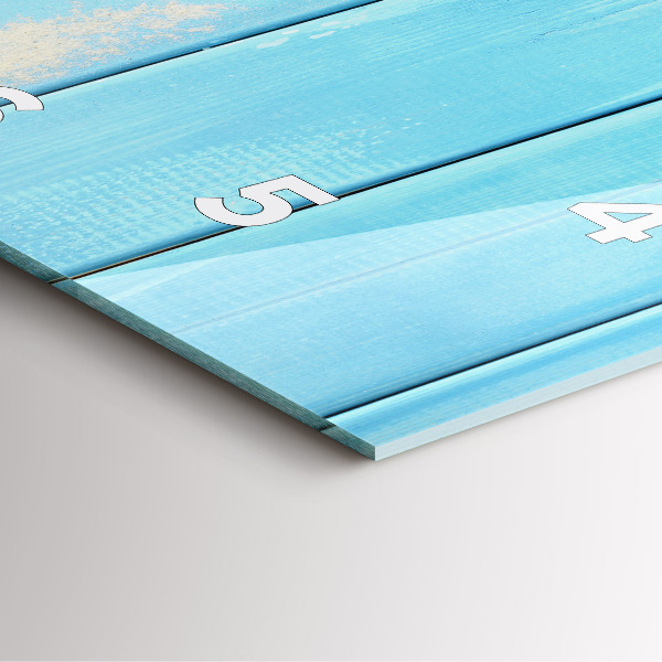 Ceas pătrat de perete din sticlă Accesorii și plăci de plajă