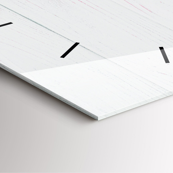 Ceas pătrat de perete din sticlă Flori de primavara