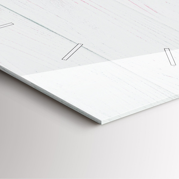 Ceas pătrat de perete din sticlă Flori de primavara