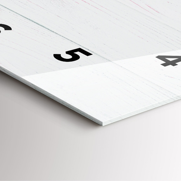 Ceas pătrat de perete din sticlă Flori de primavara