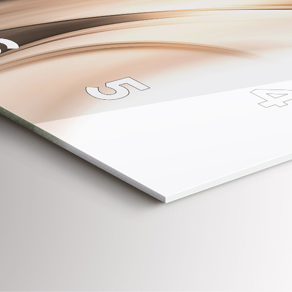 Ceas pătrat de perete din sticlă Abstracția liniilor