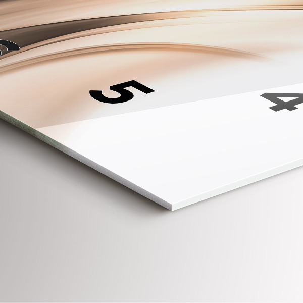 Ceas pătrat de perete din sticlă Abstracția liniilor