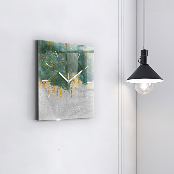 Ceas pătrat de perete din sticlă Model decorativ
