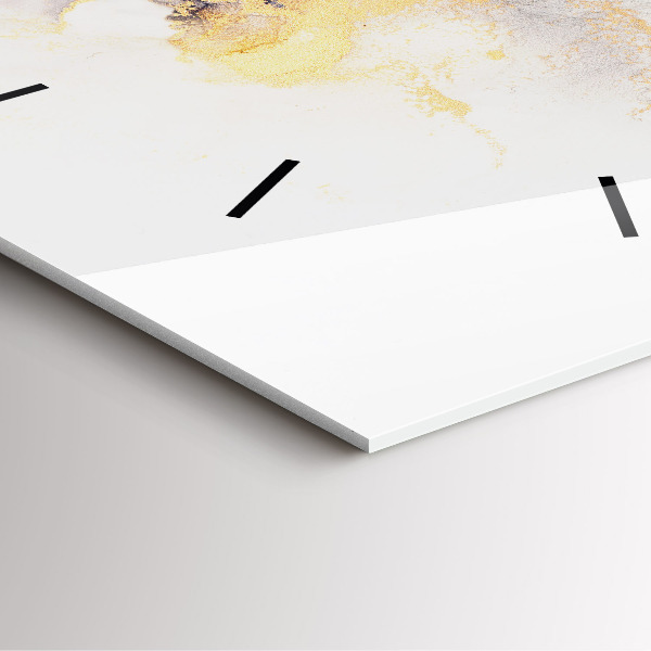 Ceas pătrat de perete din sticlă Model de marmură