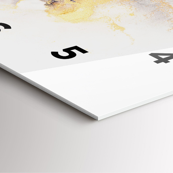 Ceas pătrat de perete din sticlă Model de marmură