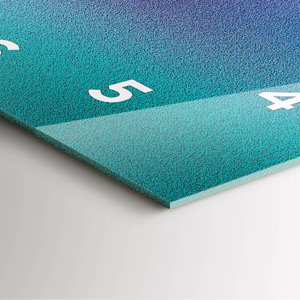 Ceas pătrat de perete din sticlă Model de gradient